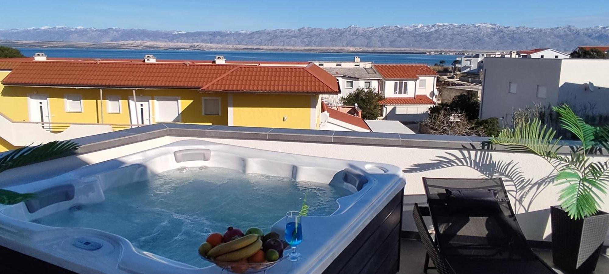 Luxurioeses Penthouse Welle Mit Whirlpool, Grill Und Meerblick Vir Zewnętrze zdjęcie